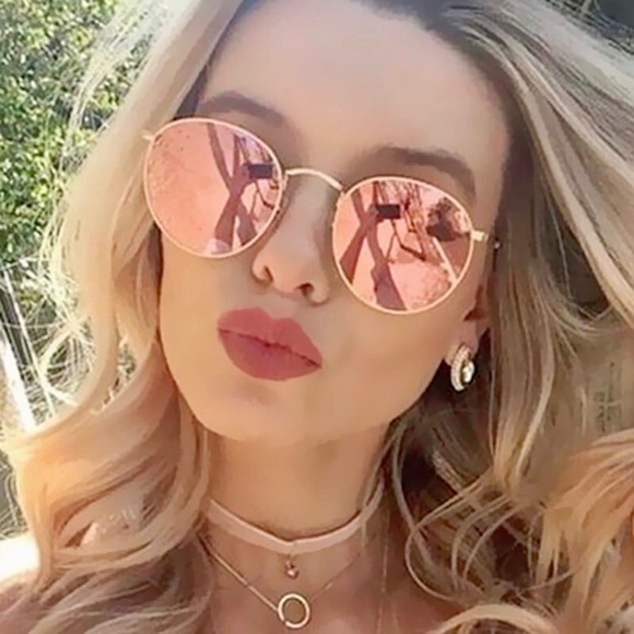 Accessories - Rose Gold Round Sunglasses
